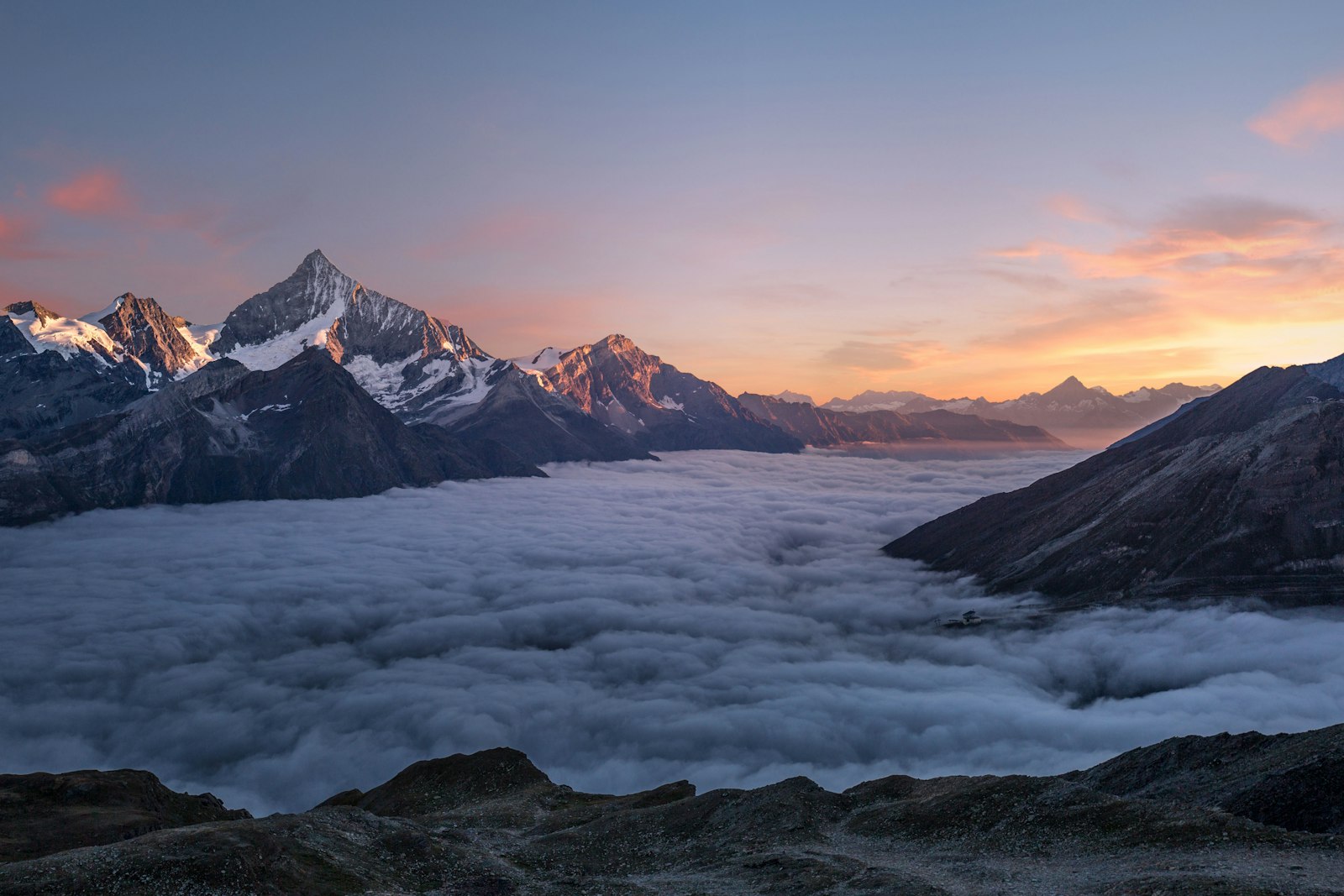 Mountain landscape in North Sikkim